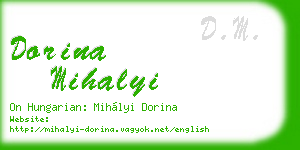 dorina mihalyi business card